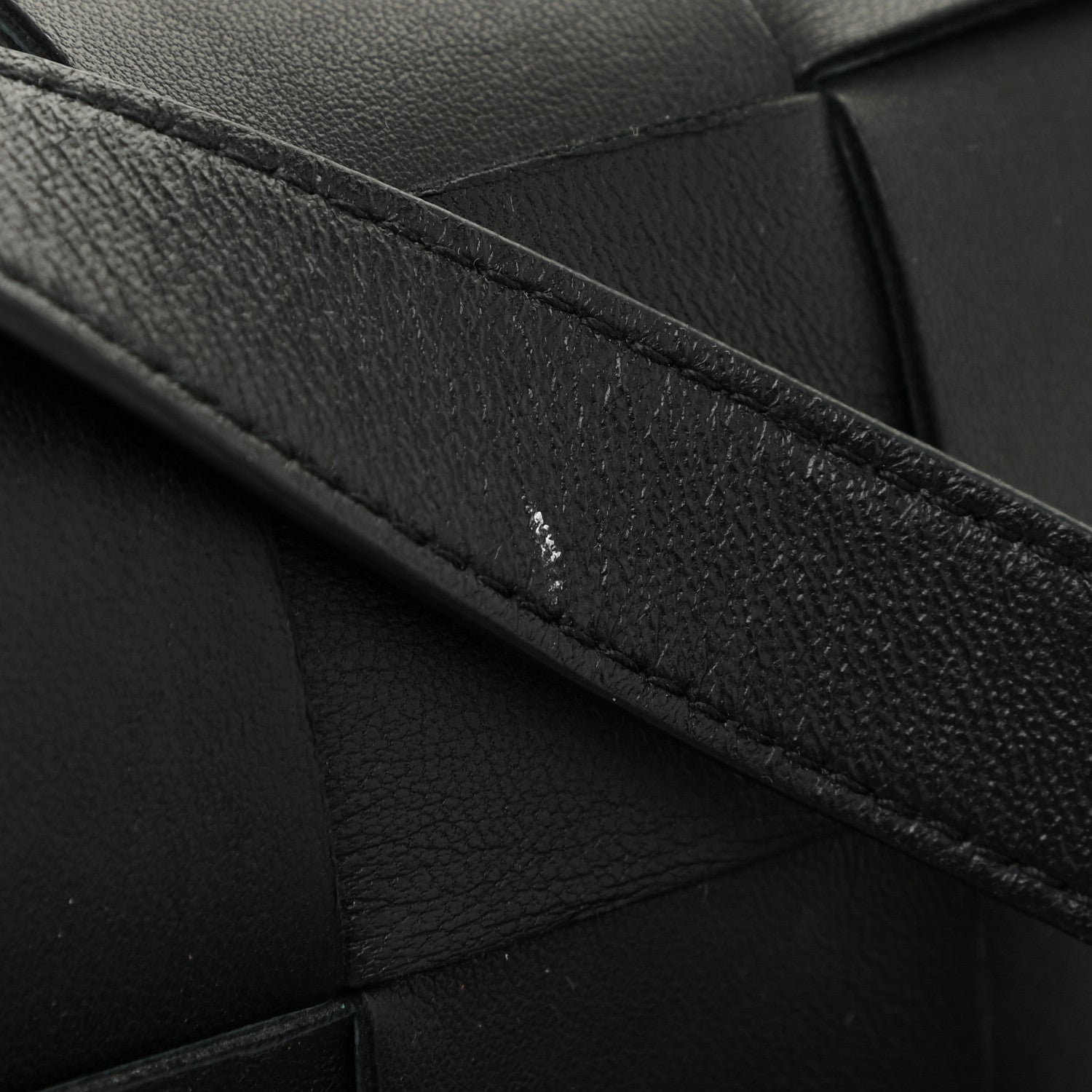 Bottega Veneta Lambskin Maxi Intrecciato Extra Mini Cassette Crossbody Bag Black 11 of 11