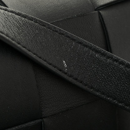 Bottega Veneta Lambskin Maxi Intrecciato Extra Mini Cassette Crossbody Bag Black 11 of 11