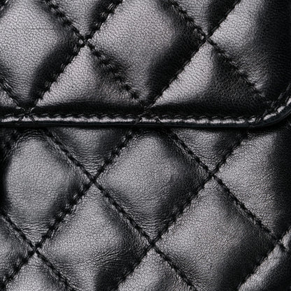 Chanel Lambskin Quilted Medium Crossing Times Flap Black 21 of 23