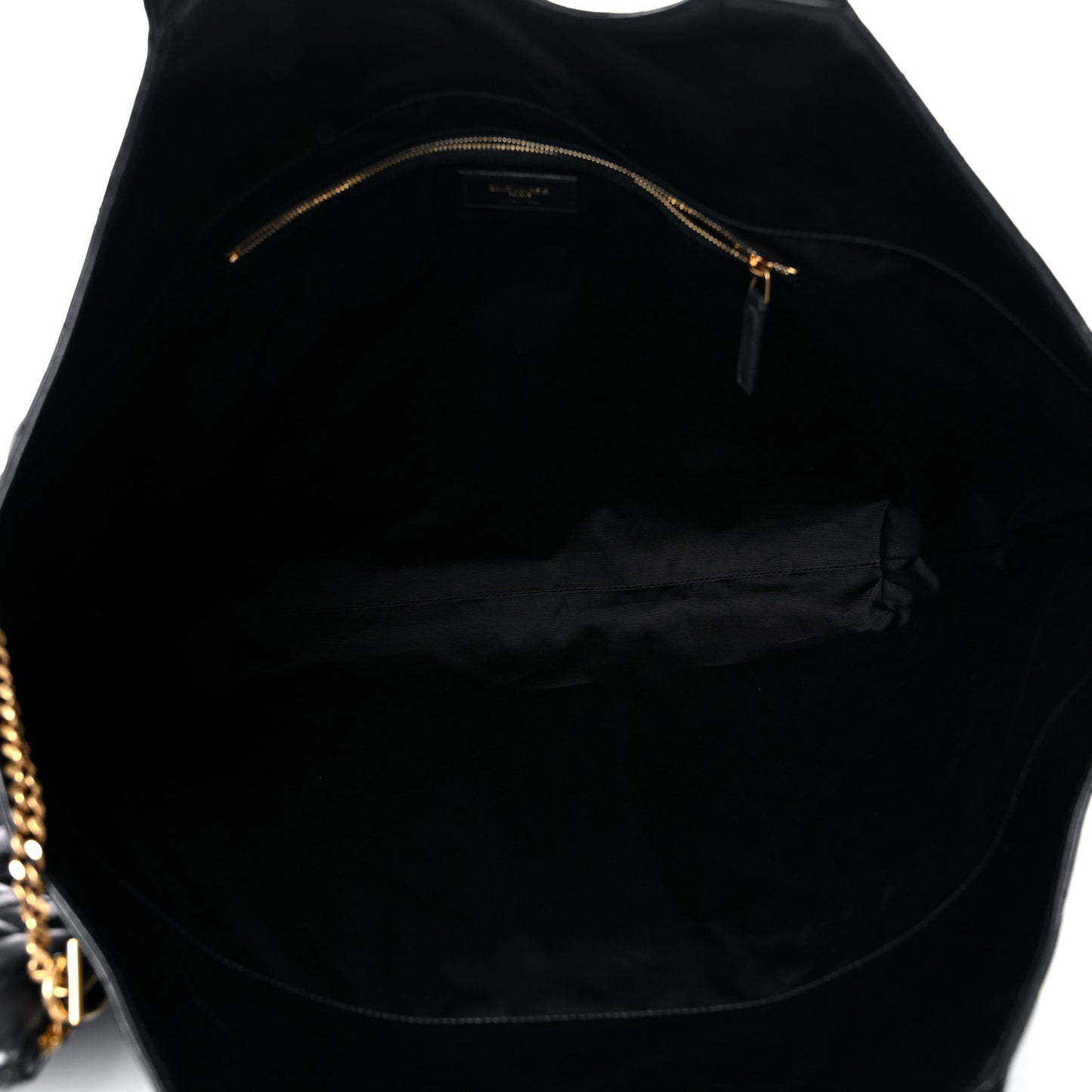 Lambskin Quilted Maxi Icare Shopping Tote Black
