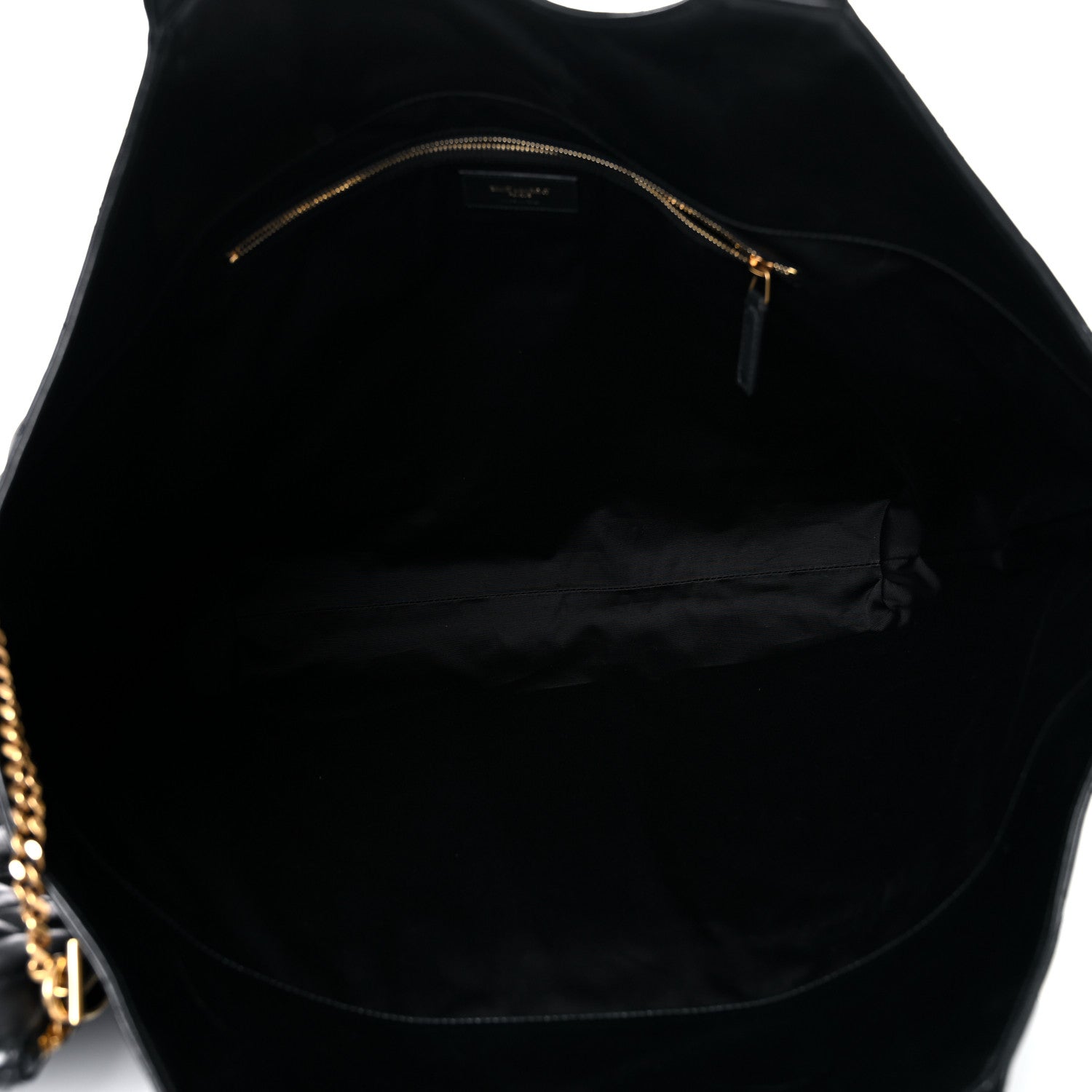 Saint Laurent Lambskin Quilted Maxi Icare Shopping Tote Black 6 of 11