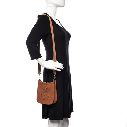 Hermes Taurillon Clemence Evelyne TPM Gold 2 of 12