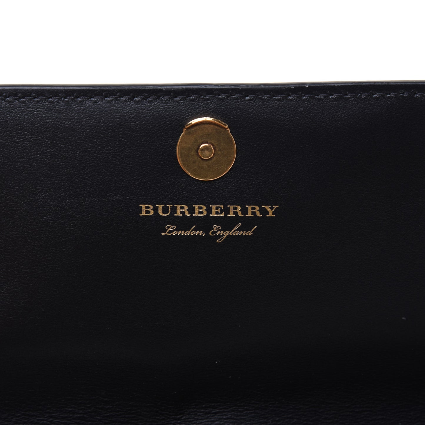 Vintage Check Henley Wallet On Chain Black