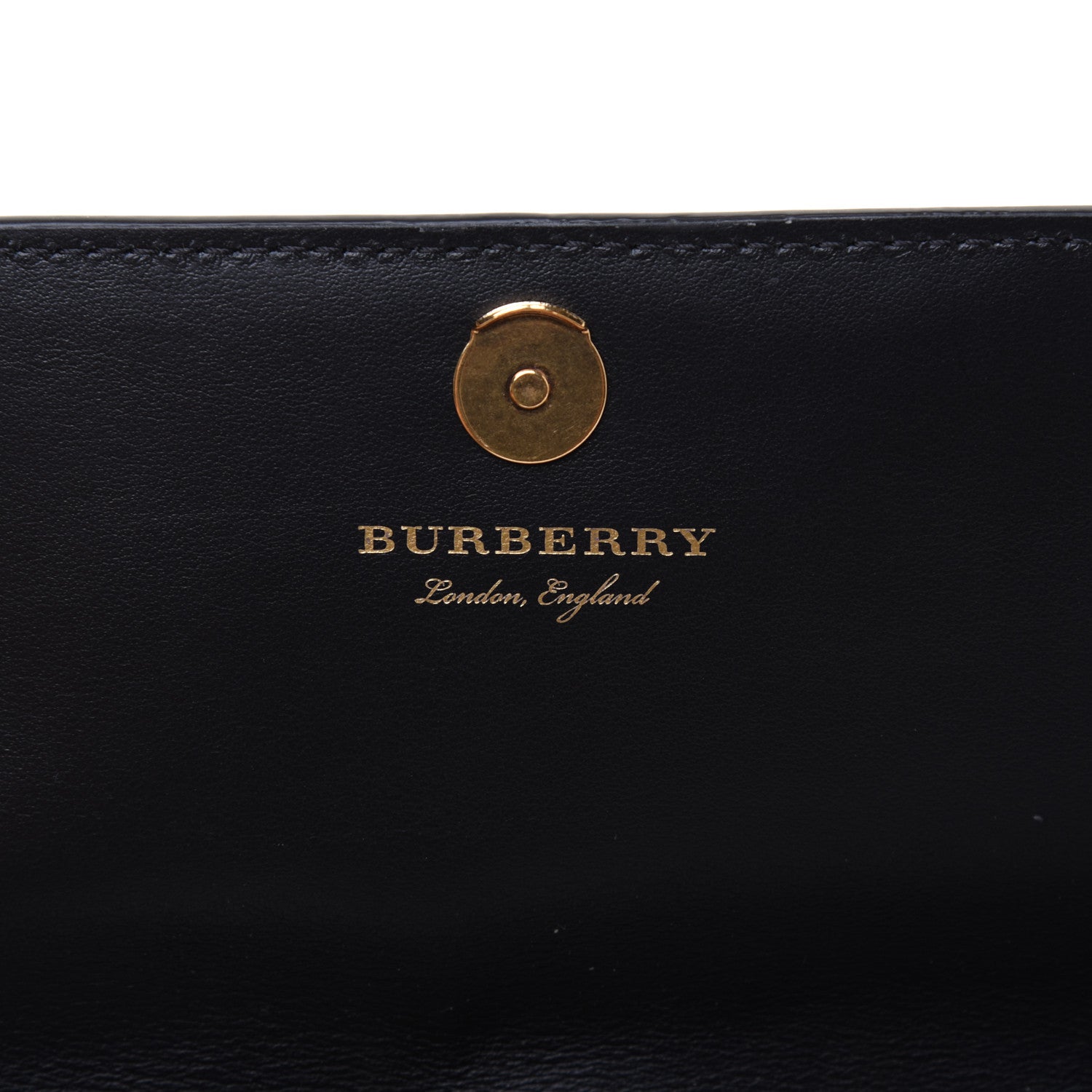Burberry Vintage Check Henley Wallet On Chain Black 8 of 13