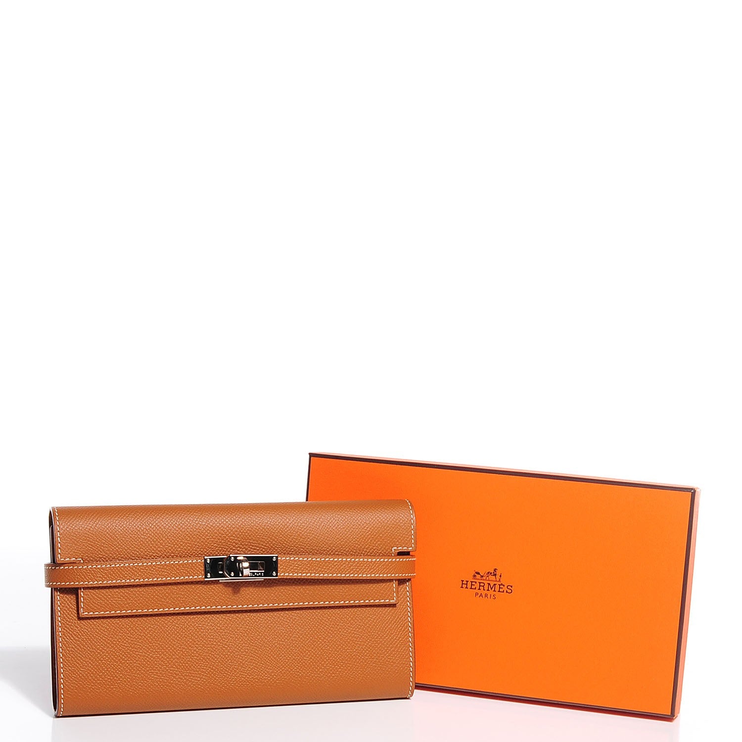 Hermes Epsom Kelly Longue Wallet Gold 16 of 16