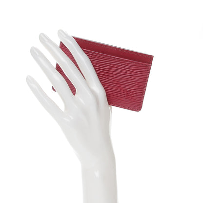 Louis Vuitton Epi Card Holder Fuchsia 2 of 8