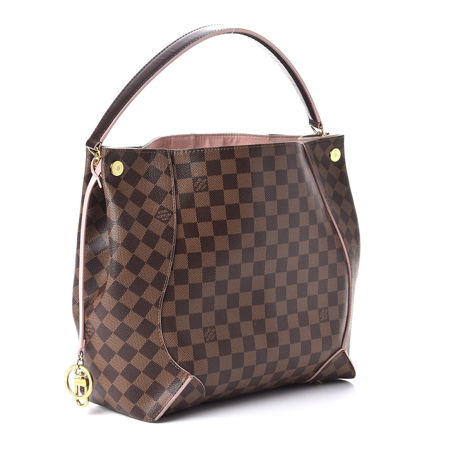 Damier Ebene Caissa Hobo Rose Ballerine