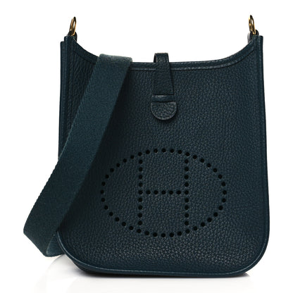 Hermes Taurillon Clemence Amazone Evelyne TPM Vert Cypress 1 of 10