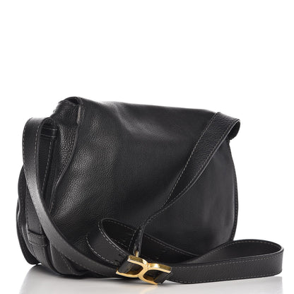 Chloe Calfskin Medium Marcie Round Crossbody Bag Black 3 of 9