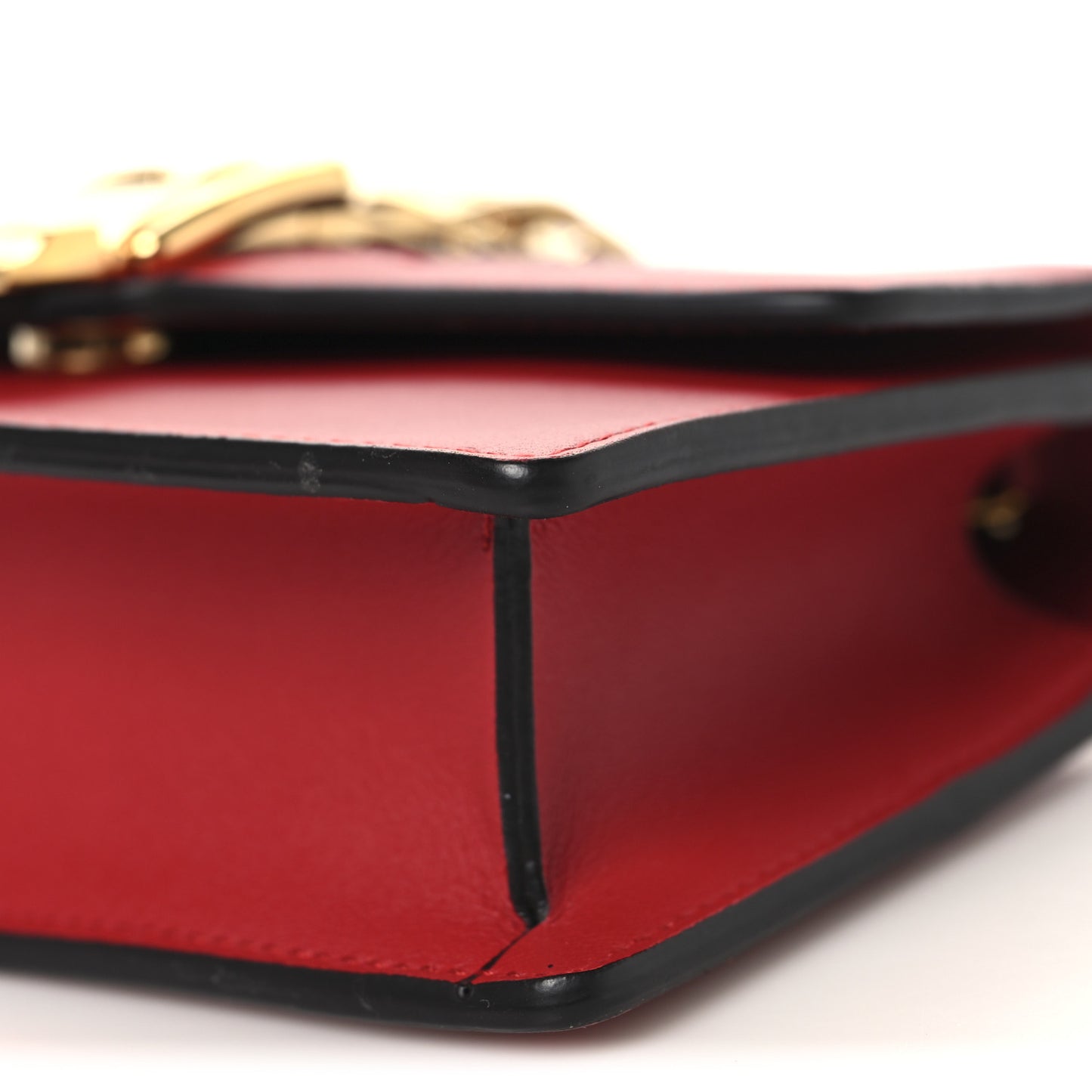 Calfskin Super Mini Sylvie Chain Shoulder Bag Hibiscus Red