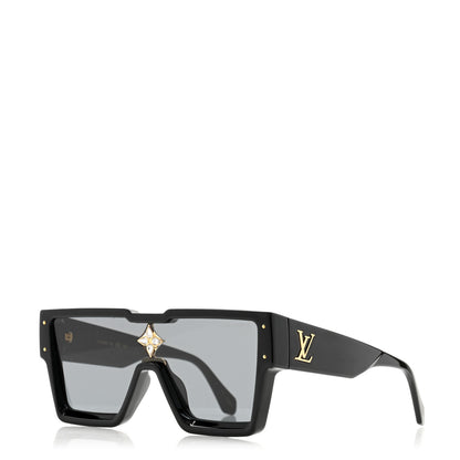Louis Vuitton Acetate Swarovski Crystal Cyclone Sunglasses Z1578W Black 1 of 9