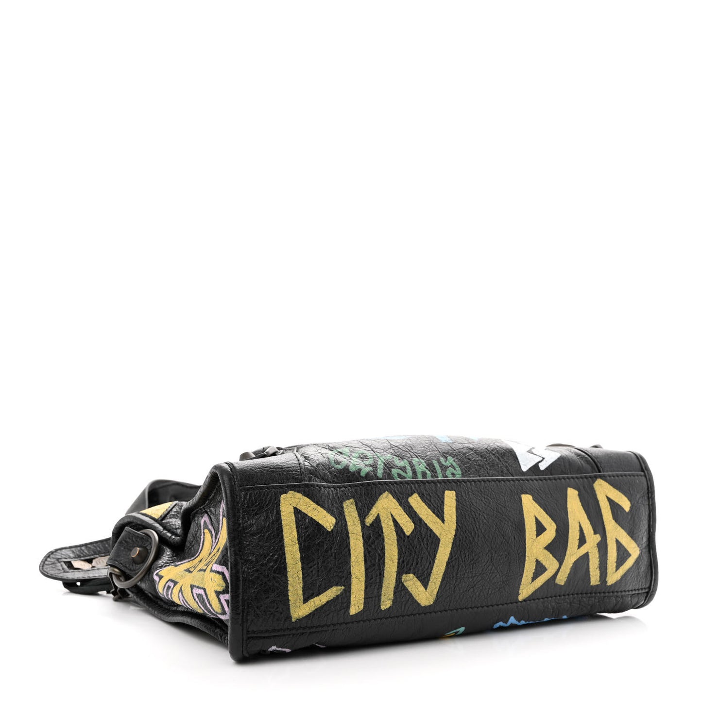 Agneau Graffiti All Over Classic Hardware S City Black Multicolor