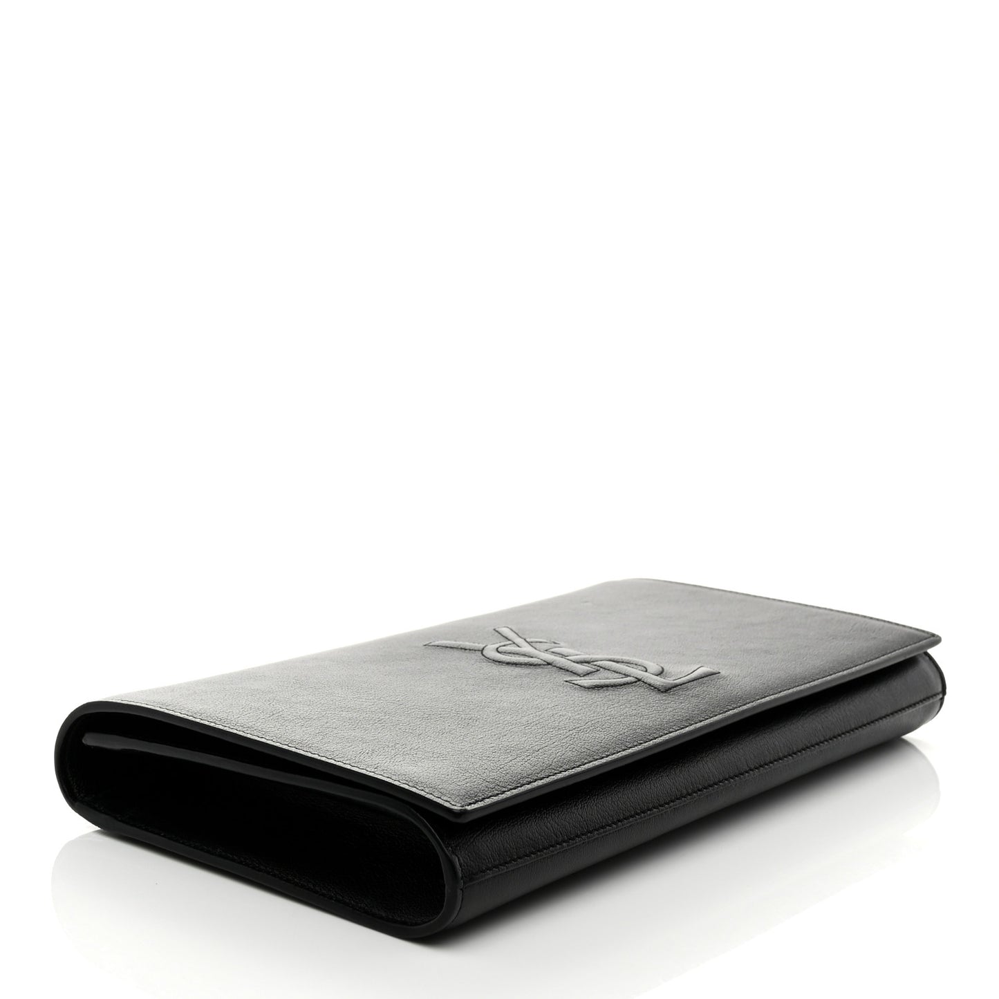 Goatskin Monogram Large Belle De Jour Clutch Black