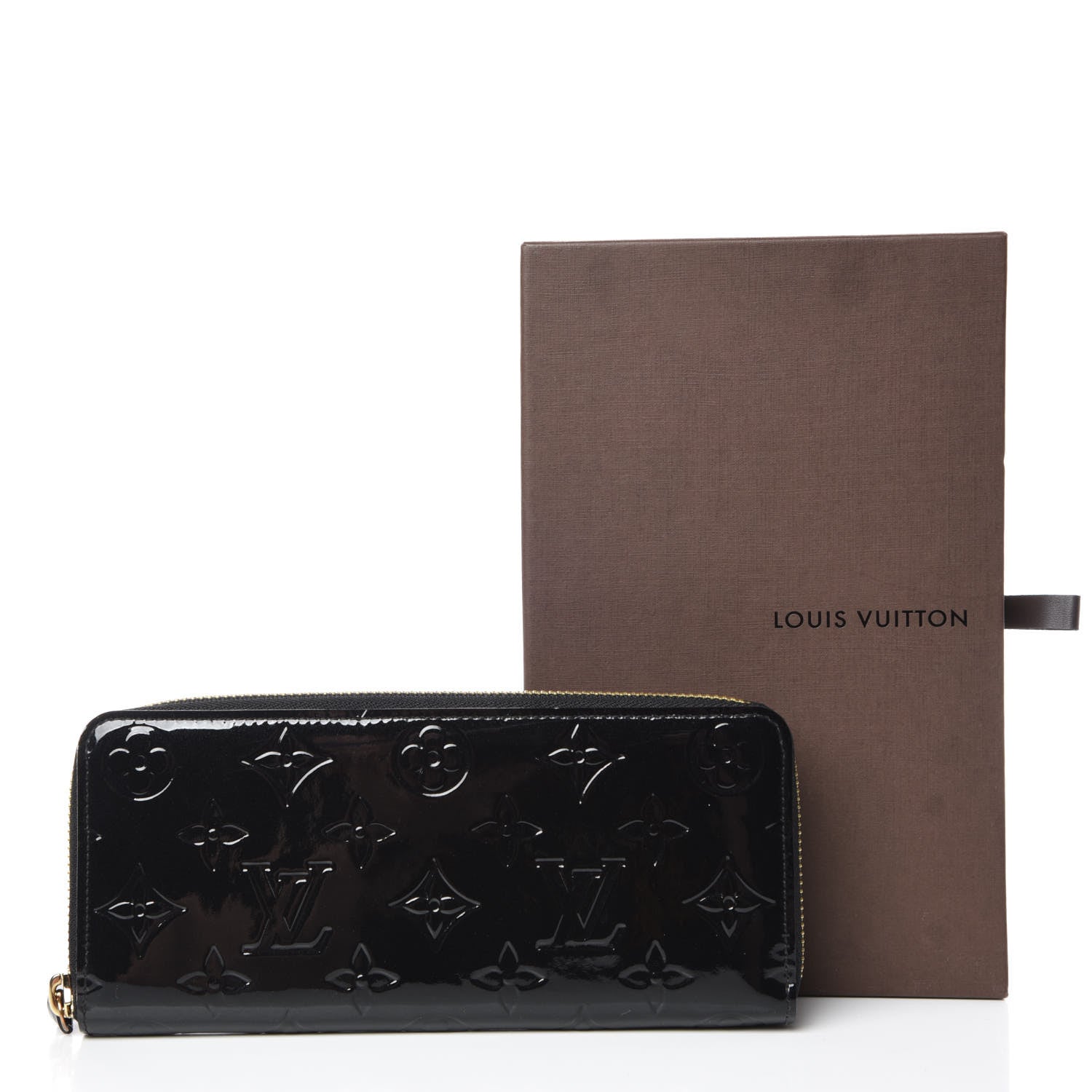 Louis Vuitton Vernis Clemence Wallet Black 8 of 8