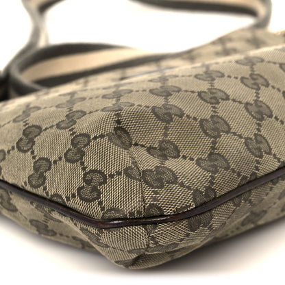 Gucci Monogram Web Small Flat Messenger Crossbody Green 10 of 11
