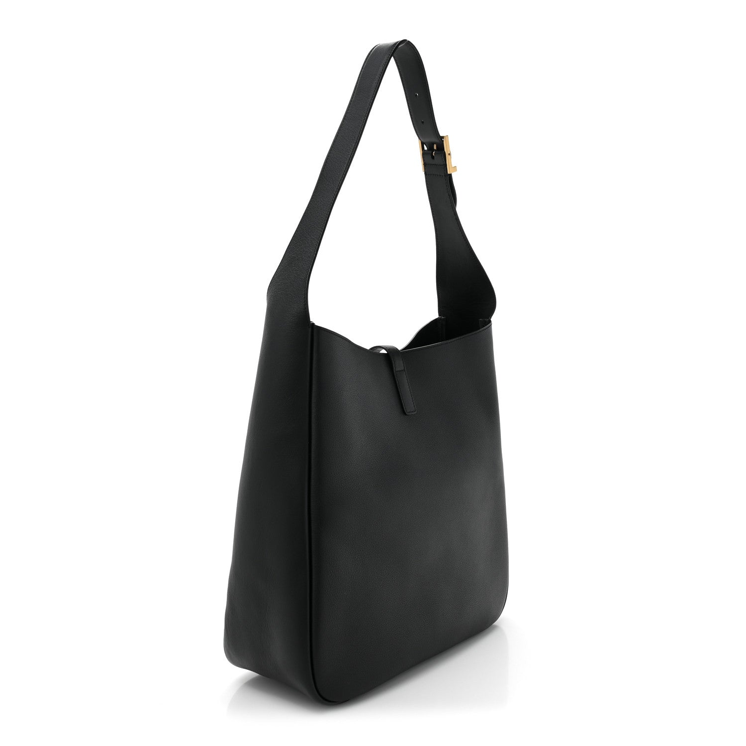 Saint Laurent Smooth Calfskin Large Le 5 A 7 Soft Hobo Black 3 of 10