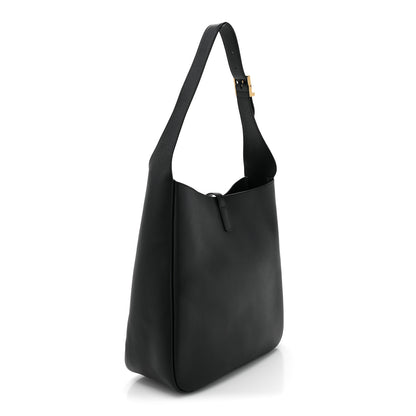 Saint Laurent Smooth Calfskin Large Le 5 A 7 Soft Hobo Black 3 of 10
