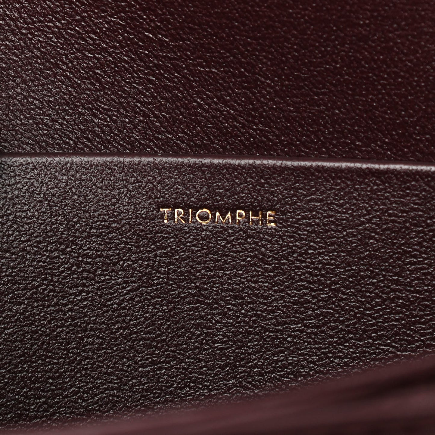 Shiny Calfskin Medium Triomphe Burgundy