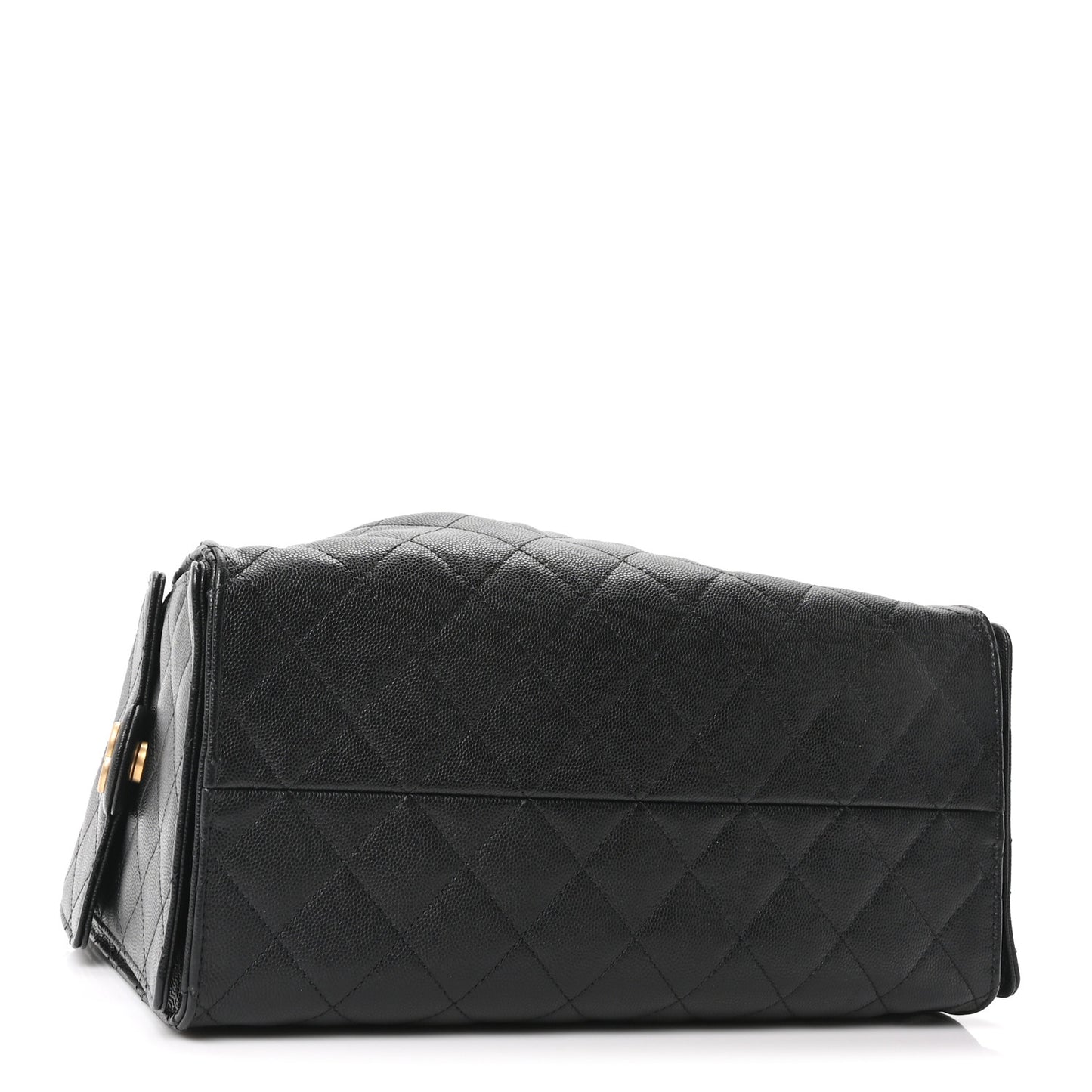 Caviar Quilted Medium Chanel 25 Handbag Black