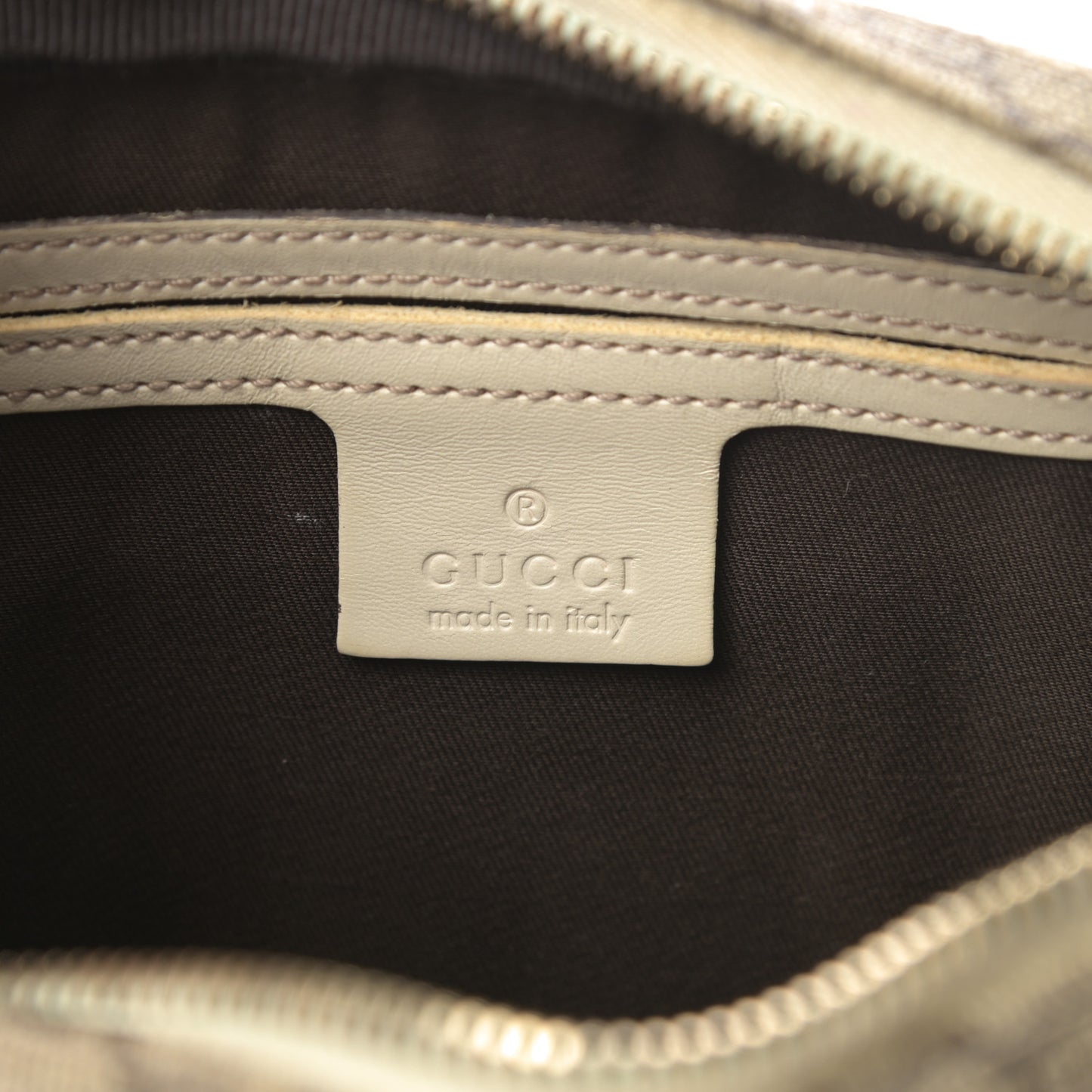 GG Plus Monogram Small Shoulder Bag Off White