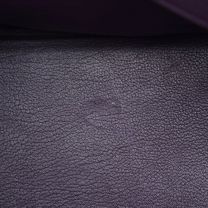 Hermes Taurillon Clemence Birkin 35 Raisin 34 of 36