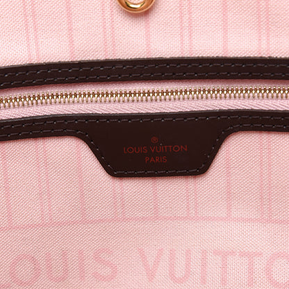 Louis Vuitton Damier Ebene Neo Neverfull MM Rose Ballerine 5 of 16