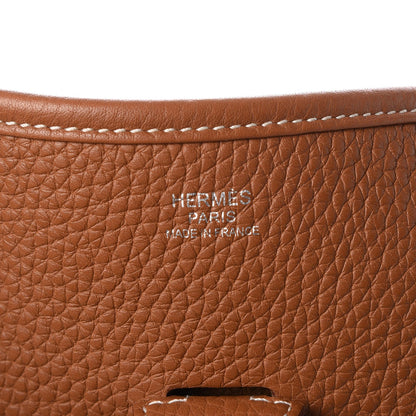 Hermes Taurillon Clemence Evelyne III PM Gold 7 of 8