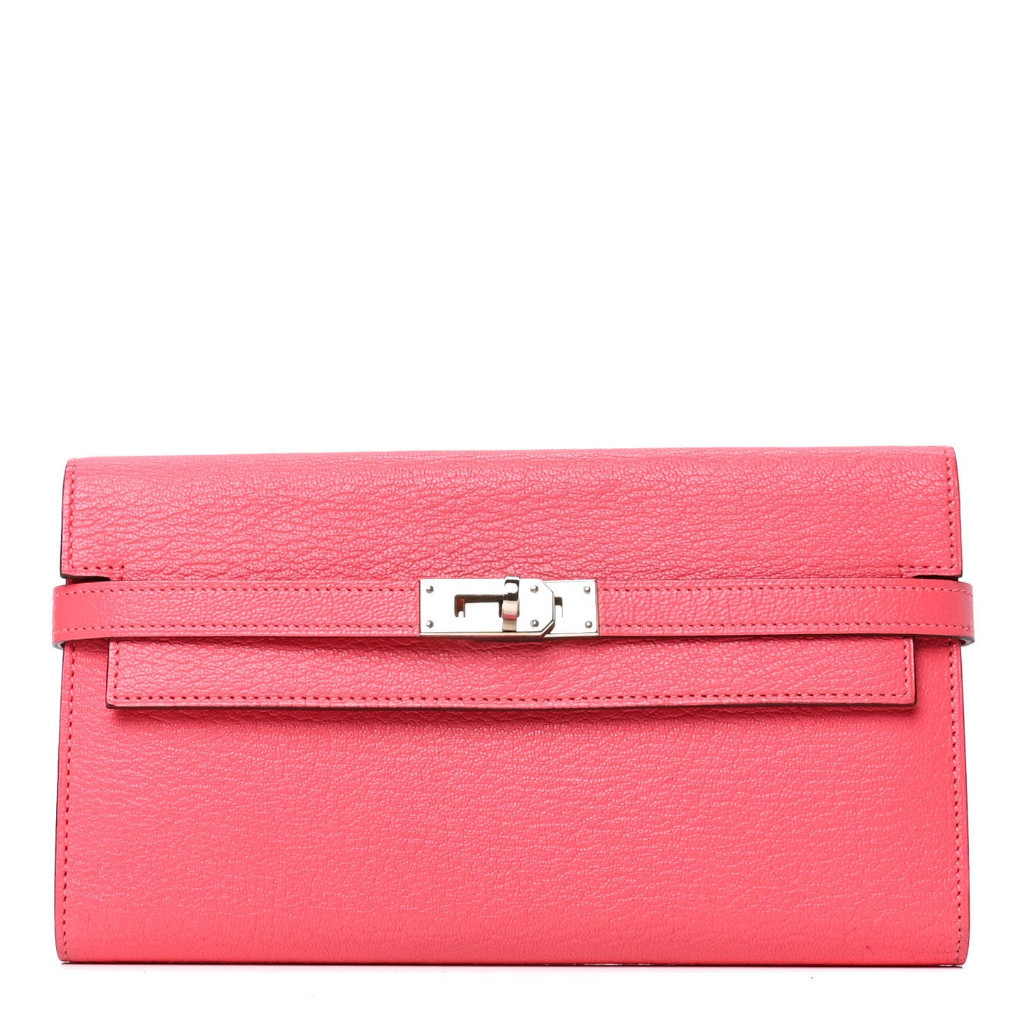 Chevre Mysore Kelly Longue Wallet Rose Lipstick