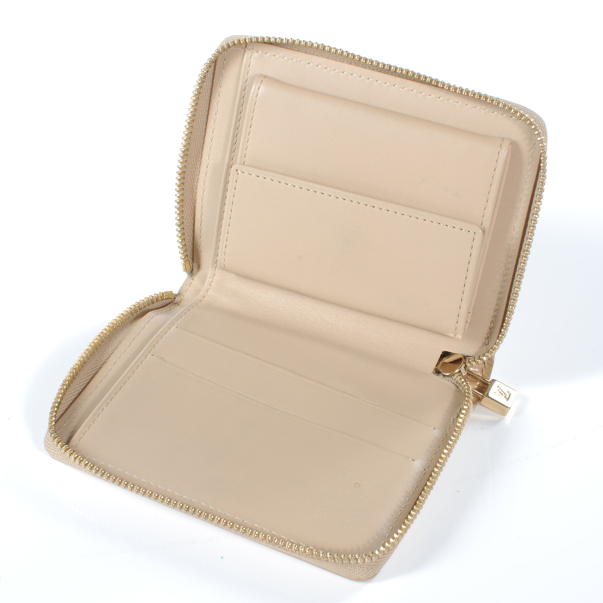 Louis Vuitton Vernis Broome Zip Wallet Beige 4 of 6