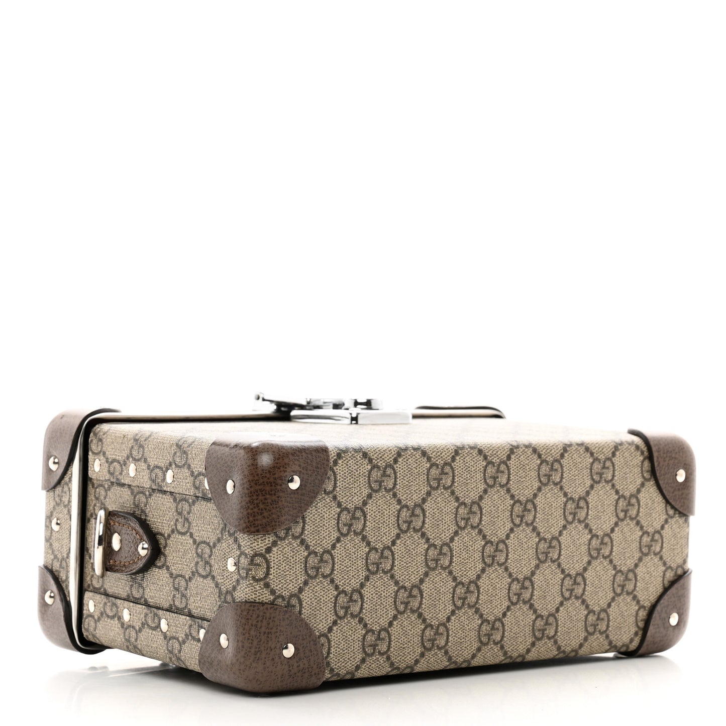 GG Supreme Monogram Globe-Trotter Beauty Case Brown