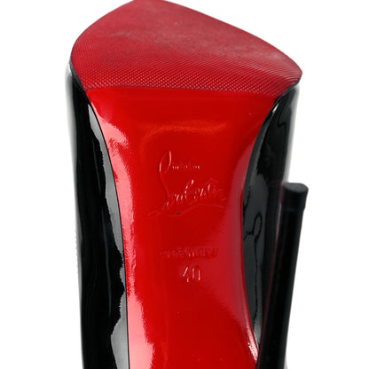 Christian Louboutin Patent Pigalle Follies 100 Pumps 40 Black 6 of 8
