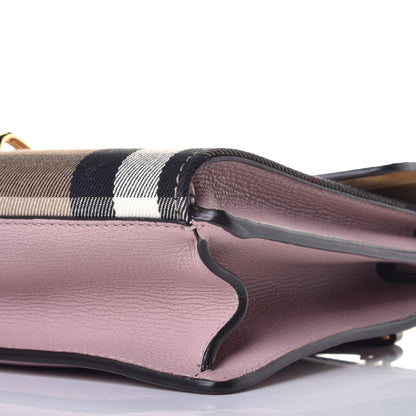 Burberry Derby Calfskin House Check Small Macken Crossbody Bag Pale Orchid 8 of 8