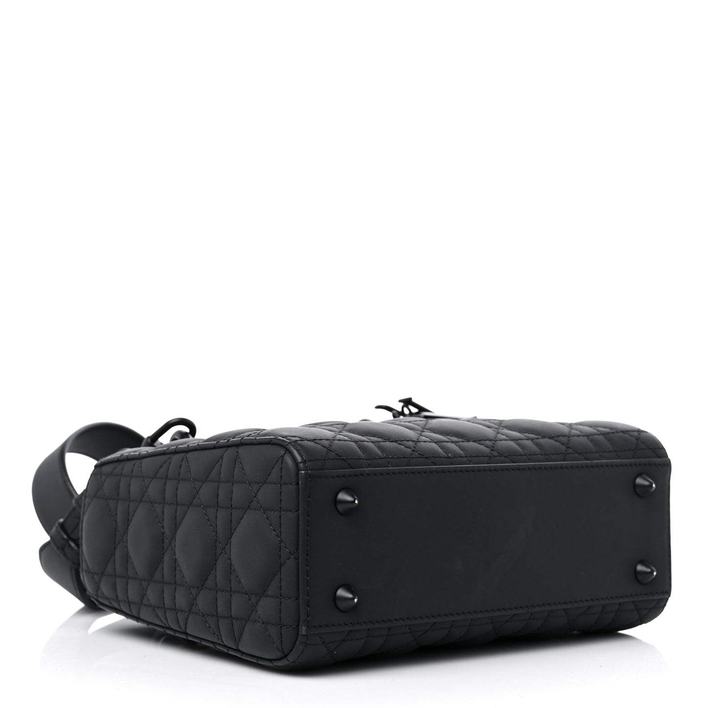 Ultra Matte Calfskin Cannage Small My ABCDior Lady Dior Black