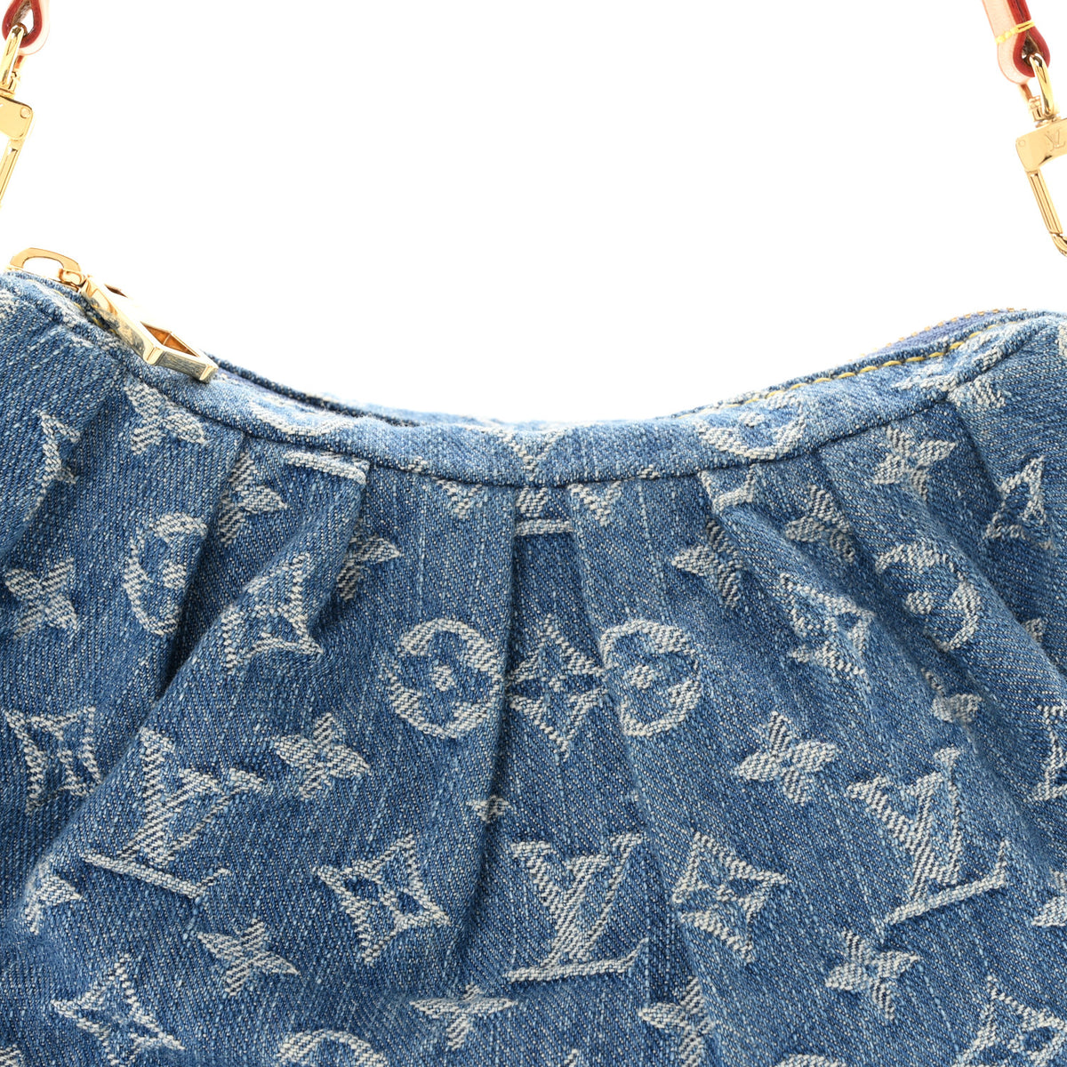 Monogram Denim Pochette Valley Blue