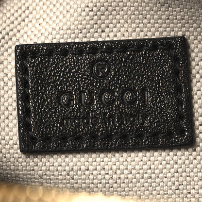 Gucci Sakai Be Green Calfskin Diagonal Stitched Small Blondie Shoulder Bag Black 6 of 10