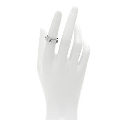 Cartier 18K White Gold 5.5mm LOVE Ring 52 6 2 of 4