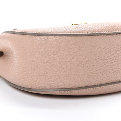 Chloe Grained Lambskin Mini Drew Shoulder Bag Cement Pink 10 of 11
