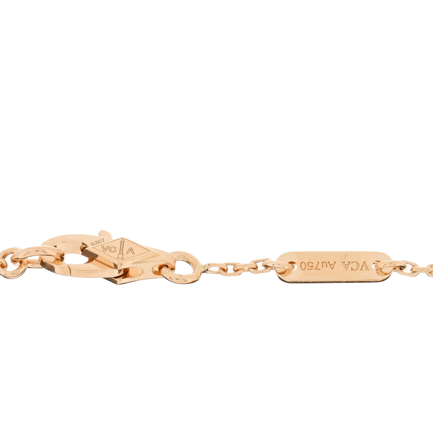 18K Yellow Gold Mother of Pearl Sweet Alhambra Bracelet