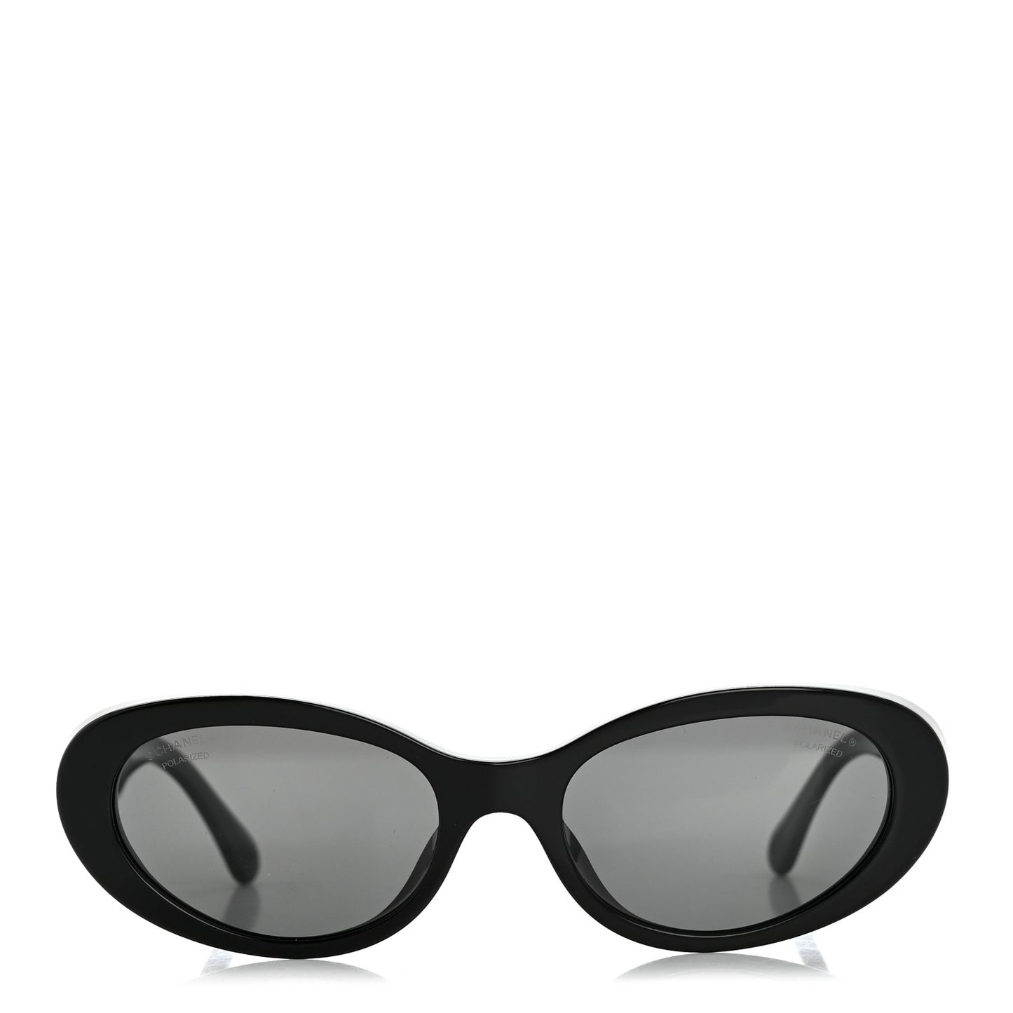 Acetate Oval Sunglasses 5515 Black