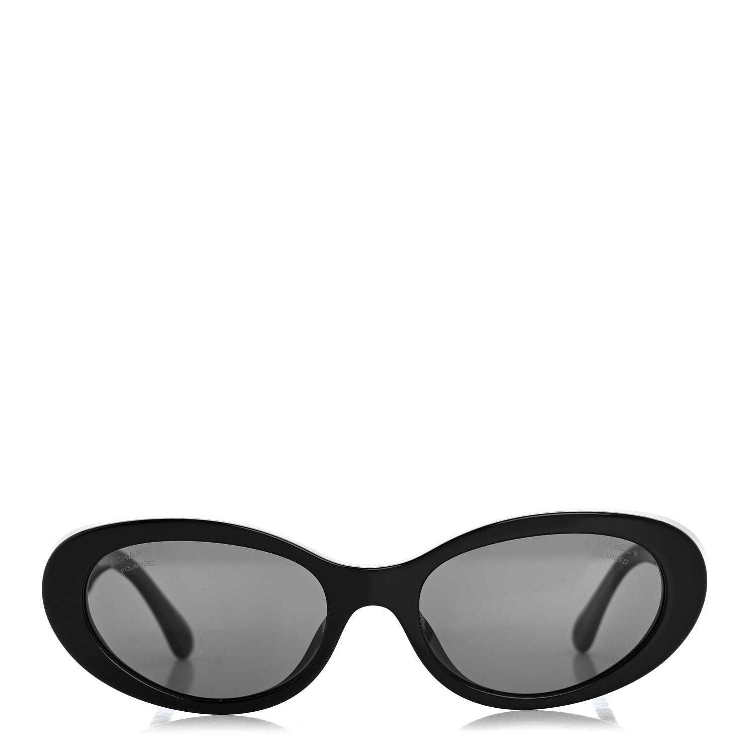 Chanel Acetate Oval Sunglasses 5515 Black 2 of 9