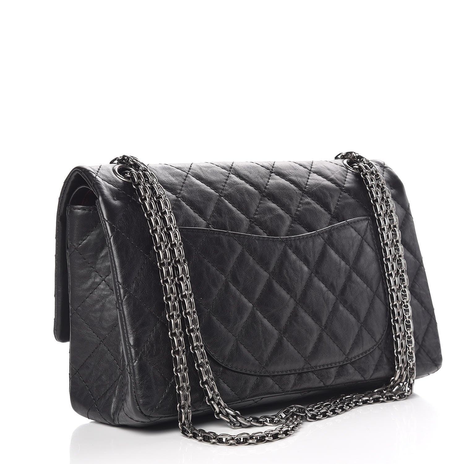 Chanel Aged Calfskin Quilted 2.55 Reissue 226 Flap Black 3 of 10