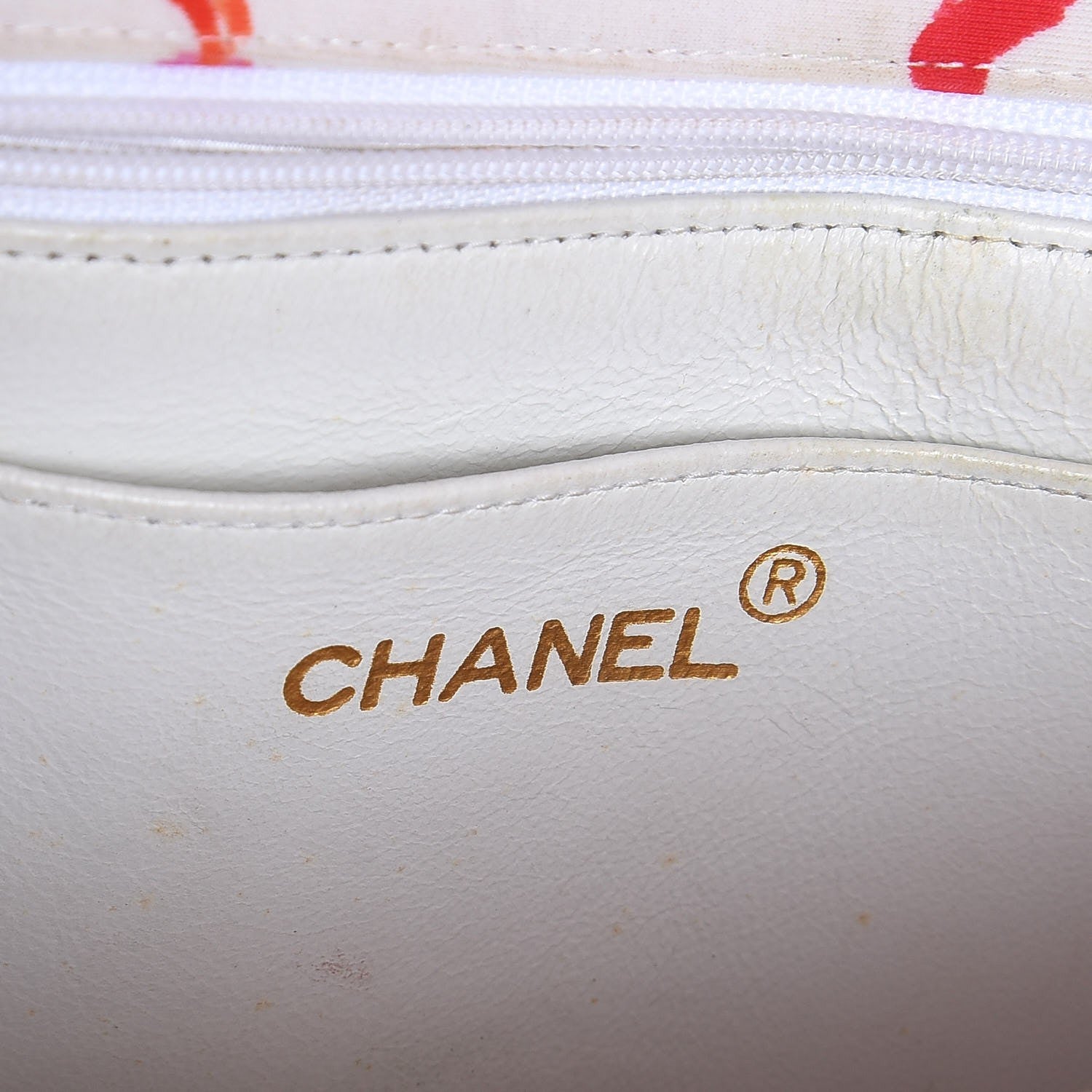 Chanel Satin Quilted Splatter Paint Medium Single Flap Red Pink 6 of 10