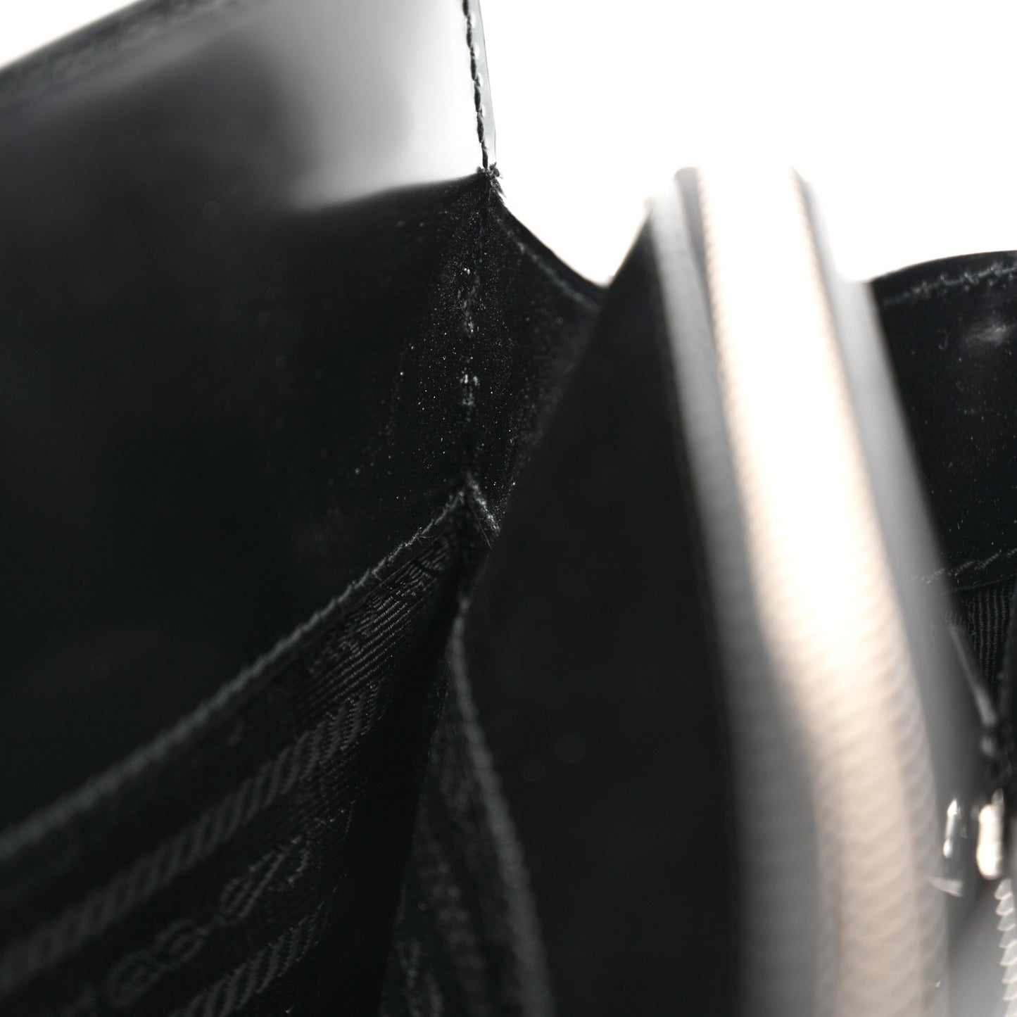 Spazzolato Medium Re-Edition 1995 Double Handle Handbag Black