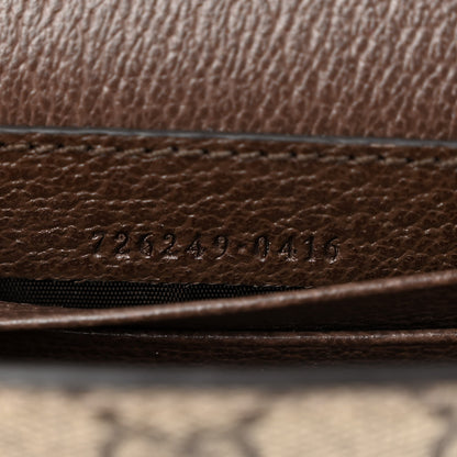 Gucci GG Supreme Monogram Strawberry Seed Textured Dollar Calfskin Enamel Double G Strawberry Wallet On Chain Beige Ebony Black New Acero Hibiscus Red 6 of 10