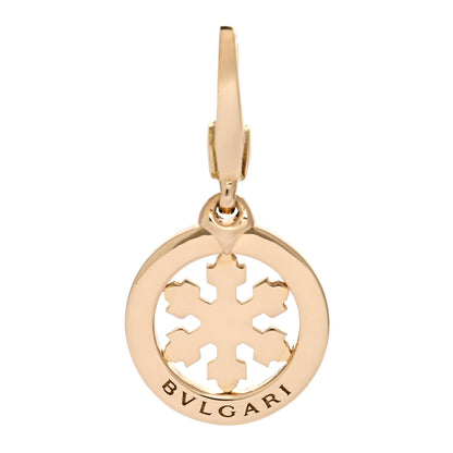 Bulgari 18K Yellow Gold Tondo Snowflake Charm 1 of 4