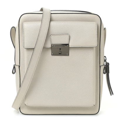 Burberry Grained Calfskin Crossbody Bag White 1 of 15