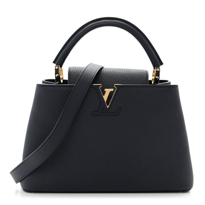 Louis Vuitton Taurillon Capucines PM Navy 1 of 10