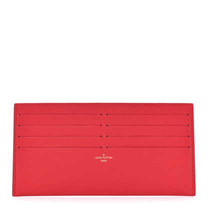 Louis Vuitton Calfskin Felicie Card Holder Insert Cherry 1 of 8