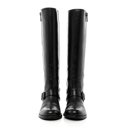 Bottega Veneta Calfskin High Zip Boots 38 Black 2 of 10