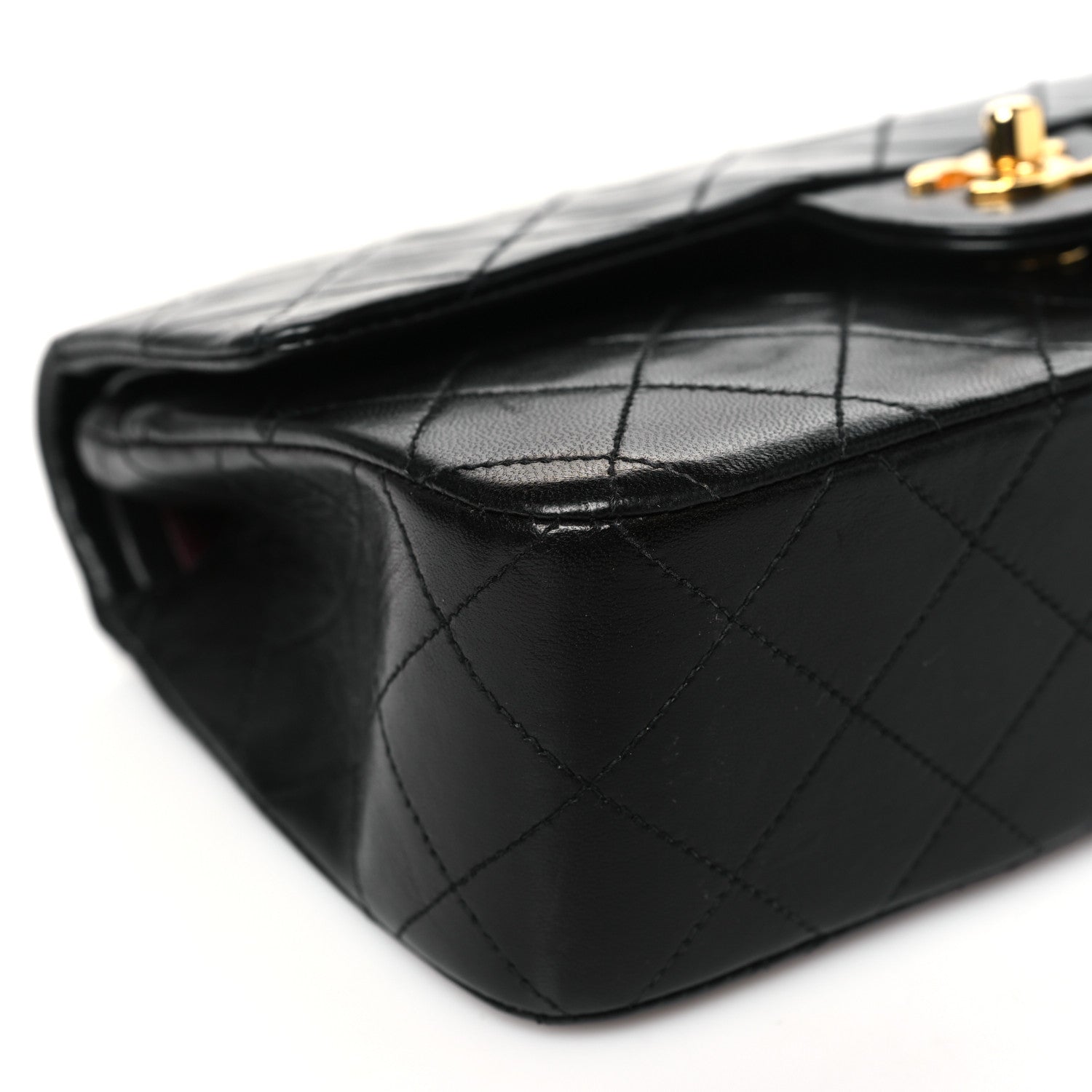 Chanel Lambskin Quilted Small Double Flap Black 9 of 10